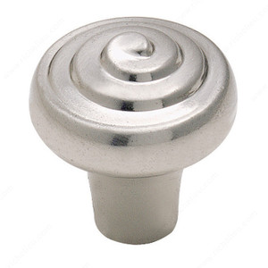 Eclectic Zinc Knob - 5261, Finish Sterling Nickel Eclectic Zinc Knob - 5261, Finish Sterling Nickel