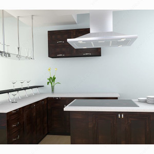600 CFM Stainless Steel Island Hood - 36, 600 CFM Stainless Steel Island Hood - 36,