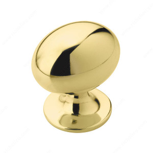 Allison Zinc Oversized Knob - 53018, Finish Polished Brass PRO-PACK 2