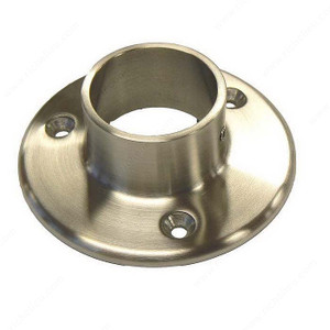 Round Tubing Wall Mount Flange, Diameter 4 in, Handrail Size 2 in, Material Stainless Steel 304, Finish Polished Stainless Steel Round Tubing Wall Mount Flange, Diameter 4 in, Handrail Size 2 in, Material Stainless Steel 304, Finish Polished Stainless Steel