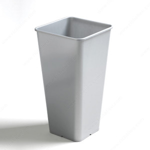 Bins for Practico System, Solutions Base Cabinets / Under-Sink Cabinets / Wastebins and Recycling Centers, Total Capacity 15 l, Depth 9 3/8 in, Finish Silver Grey Bins for Practico System, Solutions Base Cabinets / Under-Sink Cabinets / Wastebins and Recycling Centers, Total Capacity 15 l, Depth 9 3/8 in, Finish Silver Grey