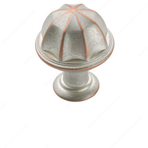 Eclectic Zinc Knob - 53035, Finish Weathered Nickel Copper Eclectic Zinc Knob - 53035, Finish Weathered Nickel Copper