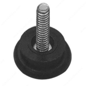 1/4''-20 Leveler - Metal/Nylon, Stem Length 7/8 in, Height - Overall Dimensions 1 1/4 in PRO-PACK 10 1/4''-20 Leveler - Metal/Nylon, Stem Length 7/8 in, Height - Overall Dimensions 1 1/4 in PRO-PACK 10