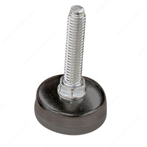 Leveler, Base diameter 1 3/8 in, Threaded Stem 3/8" - 16, Stem Length 1 in, Height - Overall Dimensions 1 3/4 in PRO-PACK 5 Leveler, Base diameter 1 3/8 in, Threaded Stem 3/8" - 16, Stem Length 1 in, Height - Overall Dimensions 1 3/4 in PRO-PACK 5