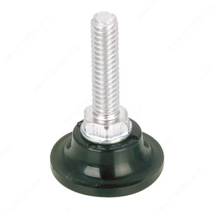 Round Leveler with Black Nylon Base, Base diameter 1 in, Threaded Stem 1/4" - 20, Stem Length 1 in, Height - Overall Dimensions 1 5/8 in PRO-PACK 10 Round Leveler with Black Nylon Base, Base diameter 1 in, Threaded Stem 1/4" - 20, Stem Length 1 in, Height - Overall Dimensions 1 5/8 in PRO-PACK 10