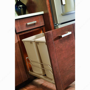 53WC Series Recycling Center, Total Capacity 70 qt, Width 15 in, Finish Champagne, Height 19 in 53WC Series Recycling Center, Total Capacity 70 qt, Width 15 in, Finish Champagne, Height 19 in