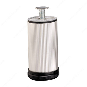 Adjustable Furniture Leg - 550, 30 mm (1- 3/16'') adjustment option, Height 150 mm, Finish Aluminum Adjustable Furniture Leg - 550, 30 mm (1- 3/16'') adjustment option, Height 150 mm, Finish Aluminum