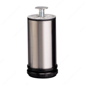 Adjustable Furniture Leg - 550, 30 mm (1- 3/16'') adjustment option, Height 150 mm, Finish Stainless Steel Adjustable Furniture Leg - 550, 30 mm (1- 3/16'') adjustment option, Height 150 mm, Finish Stainless Steel