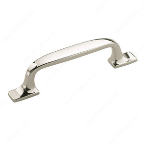 Transitional Zinc Pull - 55316, Finish Polished Nickel