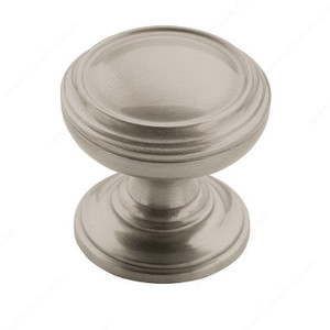 Traditional Zinc Knob - 55342, Finish Satin Nickel PRO-PACK 2 Traditional Zinc Knob - 55342, Finish Satin Nickel PRO-PACK 2