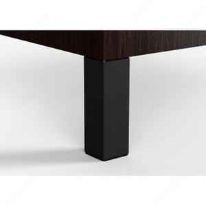 Adjustable Furniture Leg - 555, 20 mm (3/4'') adjustment, Height 100 mm, Finish Matte Black Adjustable Furniture Leg - 555, 20 mm (3/4'') adjustment, Height 100 mm, Finish Matte Black
