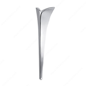 Aluminum Table Leg - 56003, Screw- in leg, Height 14 3/4 in, Leg Dimension 130 mm x 110 mm, Finish Satin Aluminum Aluminum Table Leg - 56003, Screw- in leg, Height 14 3/4 in, Leg Dimension 130 mm x 110 mm, Finish Satin Aluminum