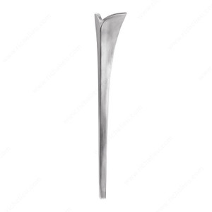 Aluminum Table Leg - 56003, Screw- in leg, Height 27 1/4 in, Leg Dimension 150 mm x 130 mm, Finish Brushed Aluminum