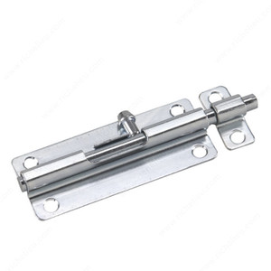 Regular-Duty Barrel Bolts, Length 5 in, Color/Finish Zinc, Material Steel PRO-PACK 2 Regular-Duty Barrel Bolts, Length 5 in, Color/Finish Zinc, Material Steel PRO-PACK 2