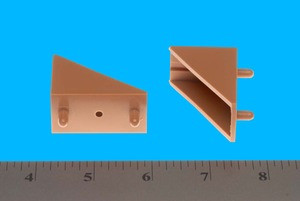 Shelf Support - Garage Style - 5mm pegs, Tan, Pkg of 500