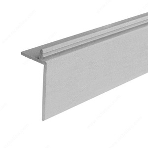 Polypropylene L-Shaped Cover Profile, Aluminum Color, Polypropylene L-Shaped Cover Profile, Aluminum Color,