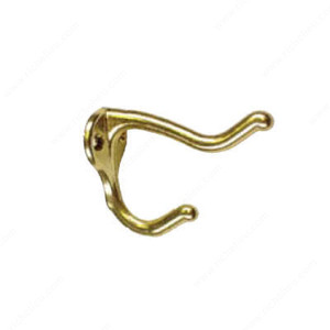 Traditional Coat & Hat Hook, Finish Satin Brass PRO-PACK 5 Traditional Coat & Hat Hook, Finish Satin Brass PRO-PACK 5