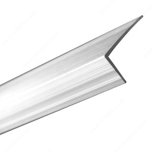 Metallic L-Shaped Cover Profile, Aluminum Finish, Metallic L-Shaped Cover Profile, Aluminum Finish,