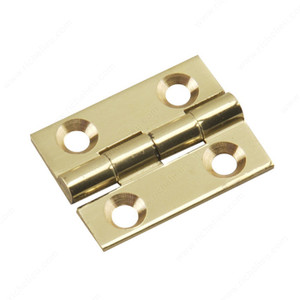 Narrow Butt Hinge, Height 1 in, Width 3/4 in, Safe Working Load 2 lb Narrow Butt Hinge, Height 1 in, Width 3/4 in, Safe Working Load 2 lb