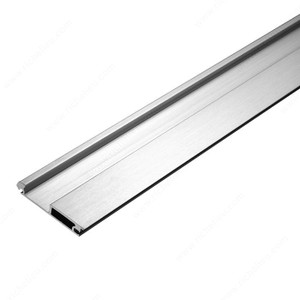 Non-Locking Metallic Handle Profile, Aluminum Finish, Non-Locking Metallic Handle Profile, Aluminum Finish,