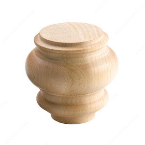 Furniture Leg, Species Cherry, Color/ Finish Natural