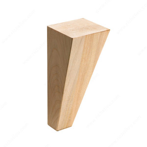 Furniture Leg, Height - Overall Dimensions 7 in, Species Cherry, Color/ Finish Natural Furniture Leg, Height - Overall Dimensions 7 in, Species Cherry, Color/ Finish Natural