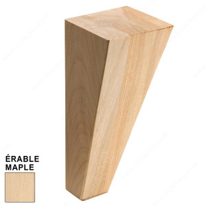 Furniture Leg, Height - Overall Dimensions 7 in, Species Maple, Color/ Finish Natural Furniture Leg, Height - Overall Dimensions 7 in, Species Maple, Color/ Finish Natural