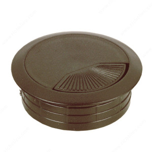 Round Cable Grommet, Bore Hole 60 mm, Finish Brown, Diameter - Overall Dimensions 72 mm PRO-PACK 2