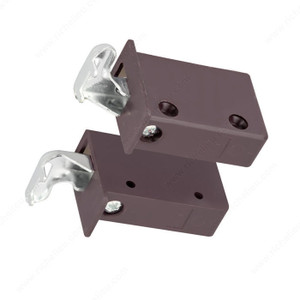 Screw-Mount Support Fitting, Sold in pair (left+right), Finish Brown PRO-PACK 5 Screw-Mount Support Fitting, Sold in pair (left+right), Finish Brown PRO-PACK 5