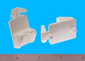 Shelf Support - 3/4" - 5mm pegs - Locking Wings, White, Bag of 4 Shelf Support - 3/4" - 5mm pegs - Locking Wings, White, Bag of 4