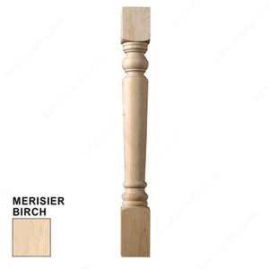 Furniture Leg, Height - Overall Dimensions 30 in, Species Birch Furniture Leg, Height - Overall Dimensions 30 in, Species Birch