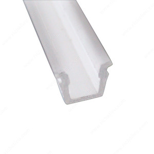 Top Rail for Recessed Installation, Finish White Top Rail for Recessed Installation, Finish White