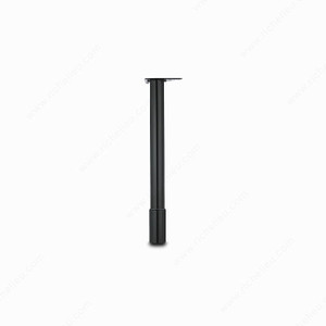 650 mm (25-3/4'') - Adjustable Table Leg - 6147, 100 mm (3- 7/8'') adjustment, Finish Black 650 mm (25-3/4'') - Adjustable Table Leg - 6147, 100 mm (3- 7/8'') adjustment, Finish Black