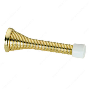 Flexi Door Stop, Protects walls from swing of door., Finish Brass, Projection - Overall Dimensions 3 1/8 in PRO-PACK 10 Flexi Door Stop, Protects walls from swing of door., Finish Brass, Projection - Overall Dimensions 3 1/8 in PRO-PACK 10