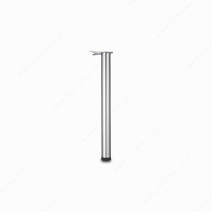 700 mm (27-1/2'') - Adjustable Table Leg - 6157, 30 mm (1- 3/16'') adjustment, Finish Stainless Steel, Features Without UPC Code