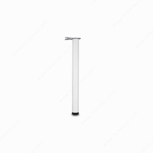 700 mm (27-1/2'') - Adjustable Table Leg - 6157, 30 mm (1- 3/16'') adjustment, Finish White, Features Without UPC Code 700 mm (27-1/2'') - Adjustable Table Leg - 6157, 30 mm (1- 3/16'') adjustment, Finish White, Features Without UPC Code
