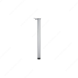 870 mm (34-1/4'') - Adjustable Table Leg - 6158, 30 mm (1- 3/16'') adjustment, Finish Chrome, Features Without UPC Code 870 mm (34-1/4'') - Adjustable Table Leg - 6158, 30 mm (1- 3/16'') adjustment, Finish Chrome, Features Without UPC Code