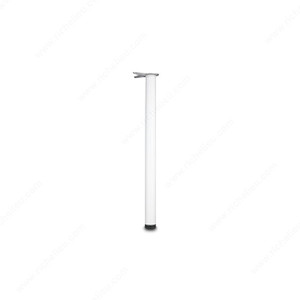 870 mm (34-1/4'') - Adjustable Table Leg - 6158, 30 mm (1- 3/16'') adjustment, Finish White, Features Without UPC Code 870 mm (34-1/4'') - Adjustable Table Leg - 6158, 30 mm (1- 3/16'') adjustment, Finish White, Features Without UPC Code
