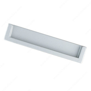 Contemporary Recessed Metal Pull - 6167, Center to Center 128 mm, Length - Overall Dimensions 134 mm, Width - Overall Dimensions 26 mm Contemporary Recessed Metal Pull - 6167, Center to Center 128 mm, Length - Overall Dimensions 134 mm, Width - Overall Dimensions 26 mm