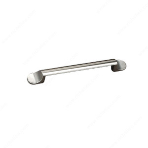 Contemporary Metal Pull - 6167, Center to Center 128 mm, Length - Overall Dimensions 176 mm Contemporary Metal Pull - 6167, Center to Center 128 mm, Length - Overall Dimensions 176 mm