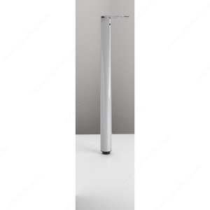 705 mm (27-3/4'') - Quadratonda Design Table Leg - 618, 30 mm (1- 3/16'') adjustment, Finish Gray 705 mm (27-3/4'') - Quadratonda Design Table Leg - 618, 30 mm (1- 3/16'') adjustment, Finish Gray
