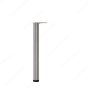 1020 mm (40-1/8'') - Adjustable Table Leg - 6201, 30 mm (1- 3/16'') adjustment, Finish Stainless Steel 1020 mm (40-1/8'') - Adjustable Table Leg - 6201, 30 mm (1- 3/16'') adjustment, Finish Stainless Steel
