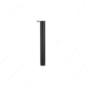 710 mm (28'') - Adjustable Table Leg - 6207, 30 mm (1- 3/16'') adjustment, Finish Black 710 mm (28'') - Adjustable Table Leg - 6207, 30 mm (1- 3/16'') adjustment, Finish Black