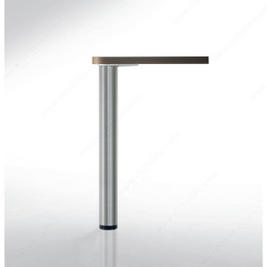 870 mm (34-1/4'') - Adjustable Table Leg - 6208, 30 mm (1- 3/16'') adjustment, Finish Brushed Nickel