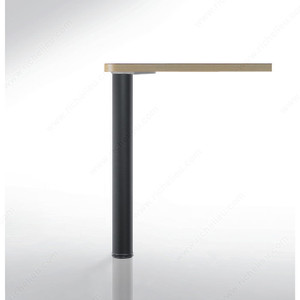 870 mm (34-1/4'') - Adjustable Table Leg - 6208, 30 mm (1- 3/16'') adjustment, Finish Black 870 mm (34-1/4'') - Adjustable Table Leg - 6208, 30 mm (1- 3/16'') adjustment, Finish Black