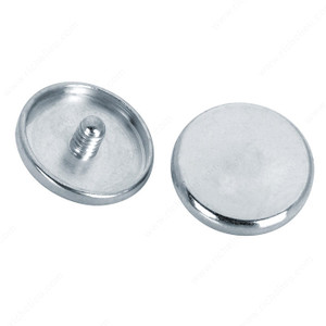 Cover Cap for Screw #162 - 15 mm in Diameter, Finish Nickel / Steel Cover Cap for Screw #162 - 15 mm in Diameter, Finish Nickel / Steel