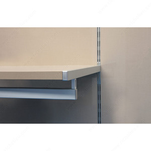 Undermount Vertical Double-Insert Shelf Support, Position Right Side, Specialty For hangrail Undermount Vertical Double-Insert Shelf Support, Position Right Side, Specialty For hangrail