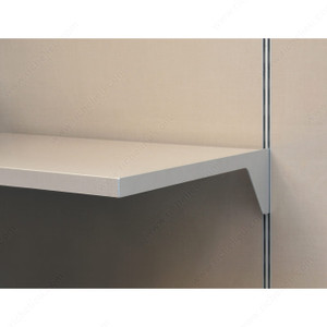 Vertical Single-Insert Support for Side-Milled Wood Shelf, Position Right Side, Length 365 mm Vertical Single-Insert Support for Side-Milled Wood Shelf, Position Right Side, Length 365 mm