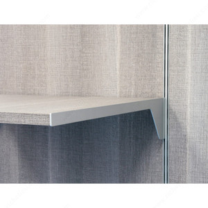 Vertical Single-Insert Support for Side-Milled Wood Shelf, Position Right Side, Length 467 mm Vertical Single-Insert Support for Side-Milled Wood Shelf, Position Right Side, Length 467 mm