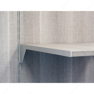 Vertical Single-Insert Support for Side-Milled Wood Shelf, Position Left Side, Length 467 mm Vertical Single-Insert Support for Side-Milled Wood Shelf, Position Left Side, Length 467 mm